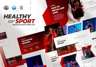 健身运动减肥训练方案Keynote模板 - 顶尖PPT