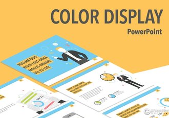 20页创意卡通图形商务风格PPT模板4:3规格 - 顶尖PPT