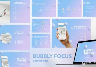 20页渐变色立体创意圆形PPT模板4:3规格 - 顶尖PPT