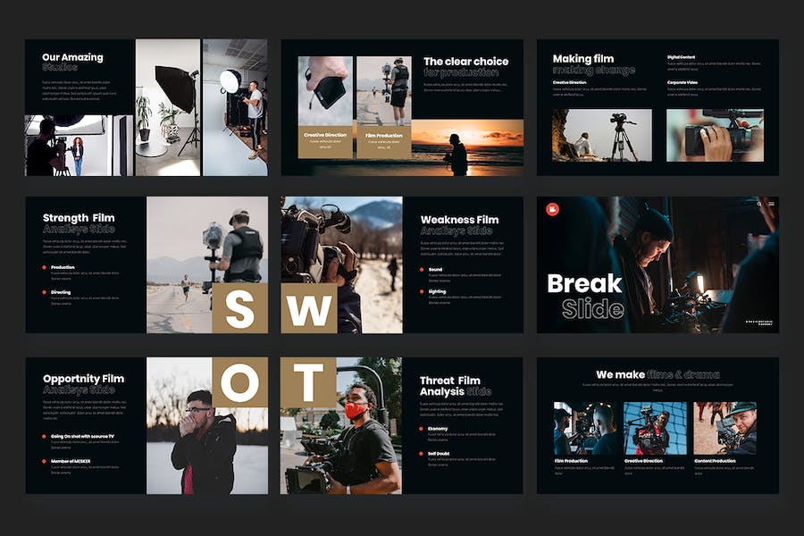 电影制作人keynote模板 - 顶尖PPT