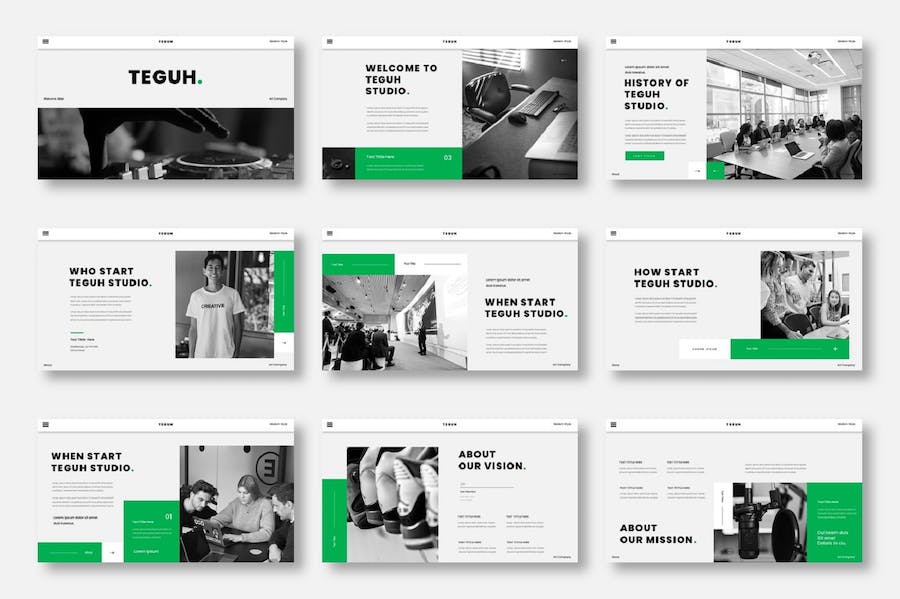 商务风格团队介绍产品展示keynote模板 - 顶尖PPT