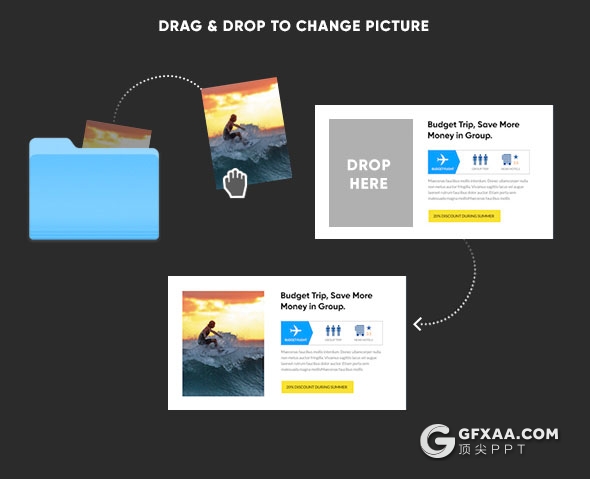 72页旅游业务介绍度假风景展示keynote模板 - 顶尖PPT