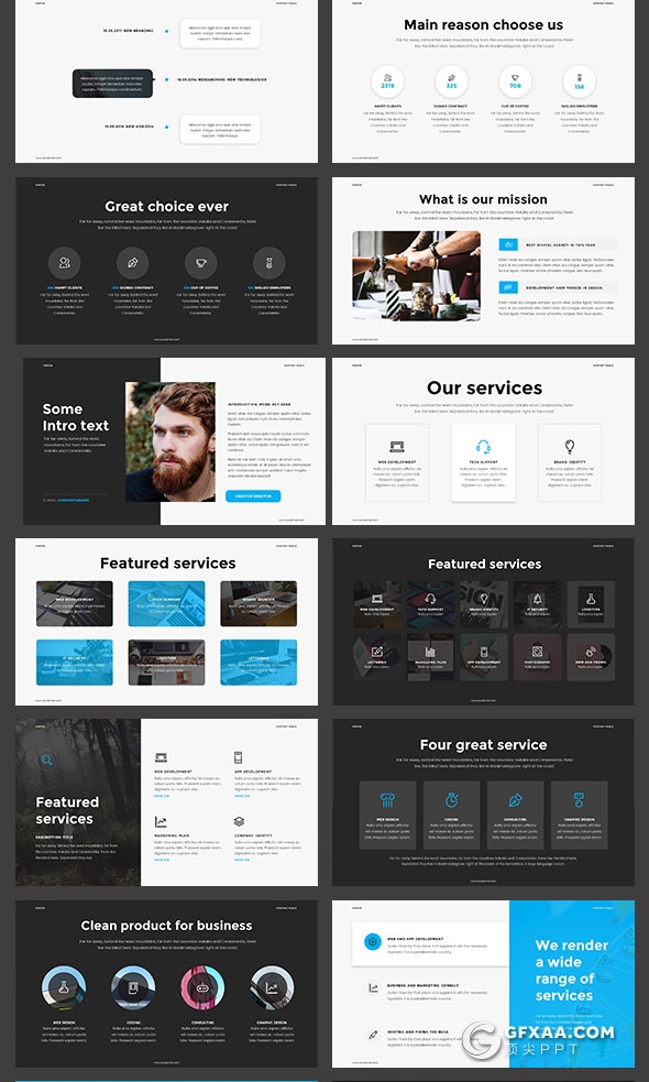 80页商务报告主题演讲多用途PPT模板 - 顶尖PPT