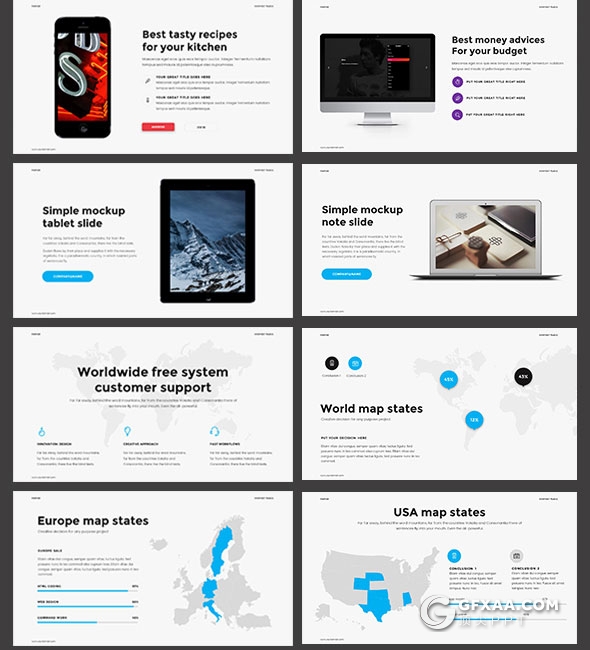 80页商务报告主题演讲多用途PPT模板 - 顶尖PPT