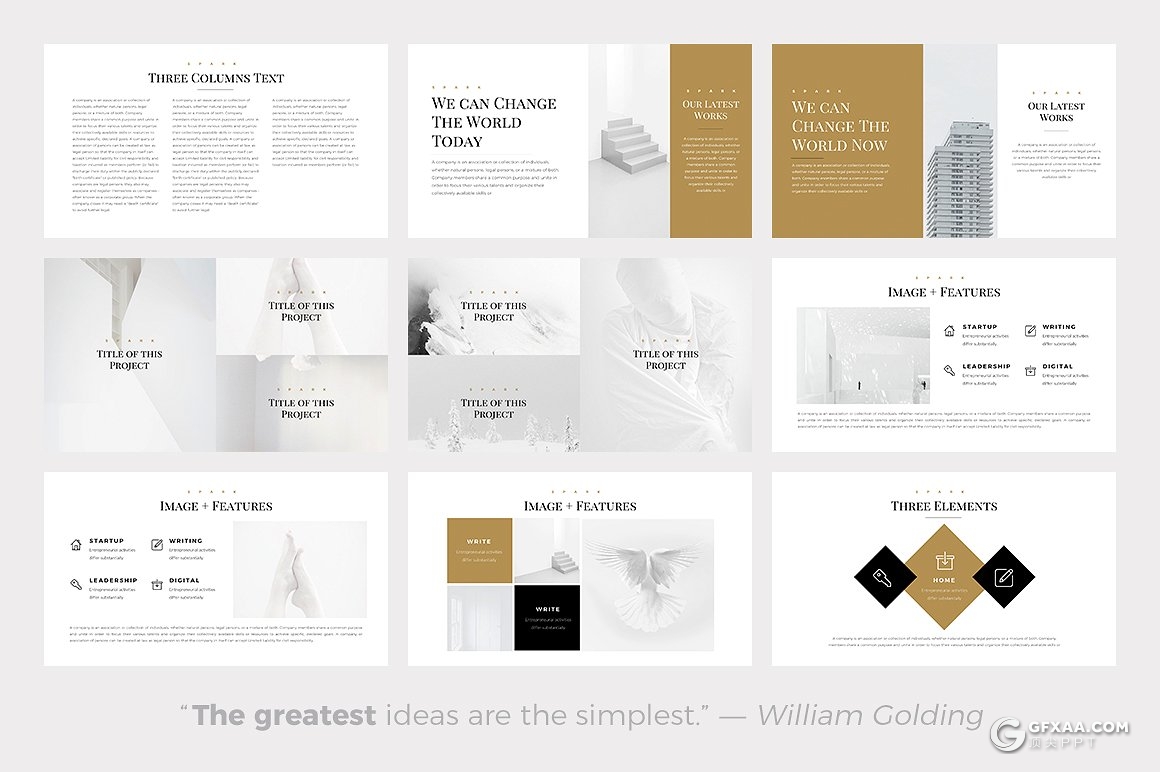 66页简约大气时尚杂志风格PPT模板 - 顶尖PPT