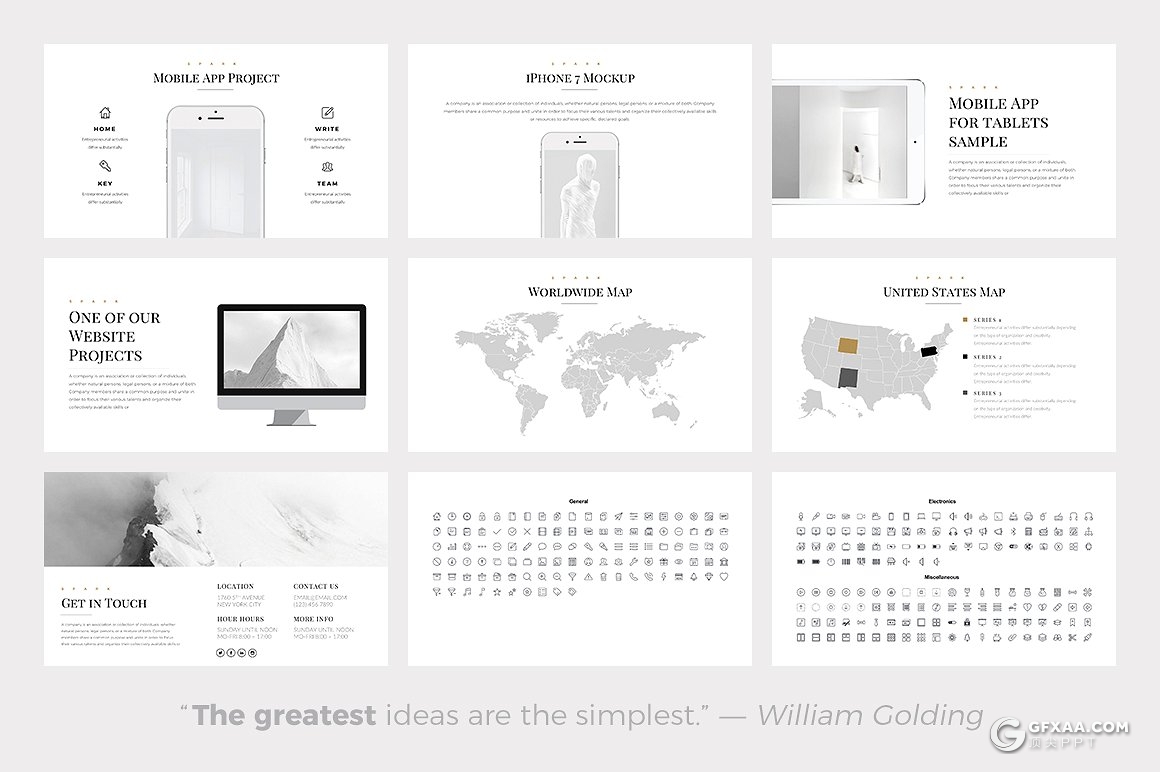 66页简约大气时尚杂志风格PPT模板 - 顶尖PPT