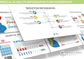 21页医用人体内部结构图形图表PPT模板 - 顶尖PPT