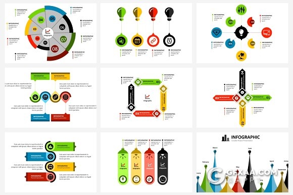 90页精美多色搭配设计企业商务通用PPT模板 - 顶尖PPT