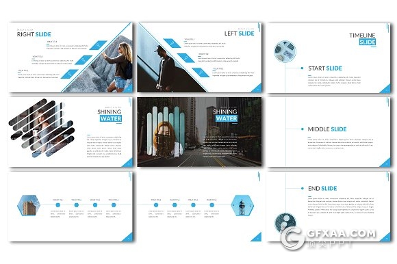 50页蓝色商务多用途PPT模板 - 顶尖PPT