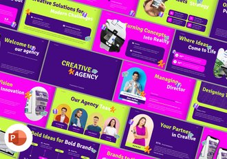 创意机构团队简介PPT模板 - 顶尖PPT