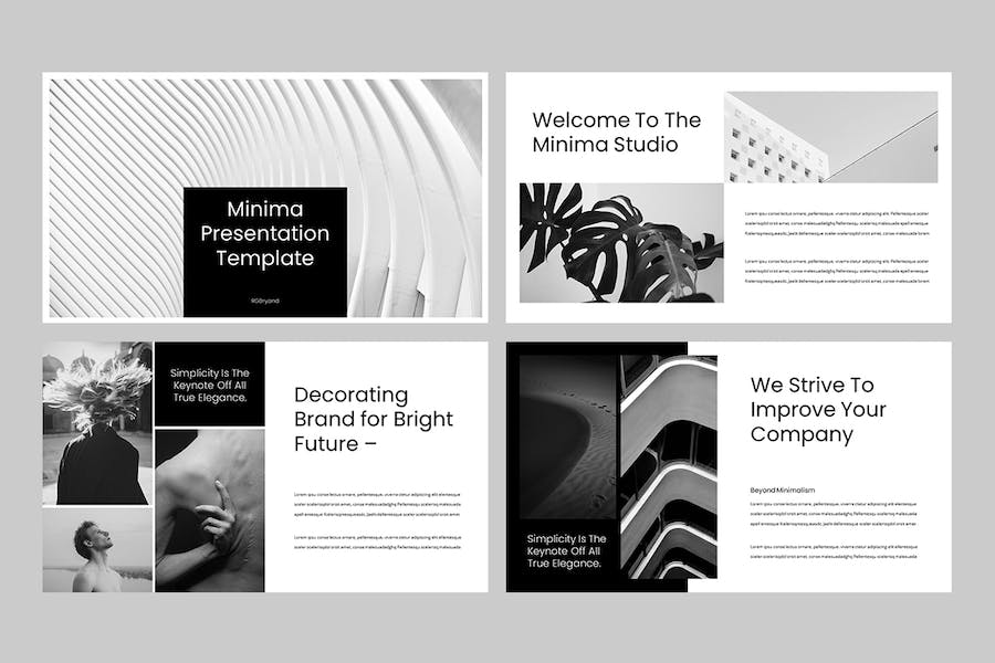 极简主义风格商务办公通用Keynote模板 - 顶尖PPT