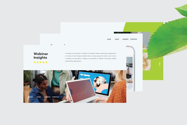 在线课程网络研讨会直播讲座Keynote模板 - 顶尖PPT