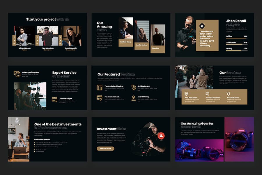 电影制作人keynote模板 - 顶尖PPT