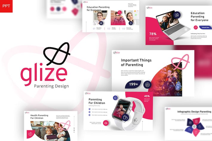 亲子教育陪伴PPT模板 - 顶尖PPT