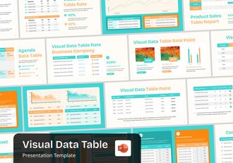 数据可视化统计表格展示PPT模板 - 顶尖PPT