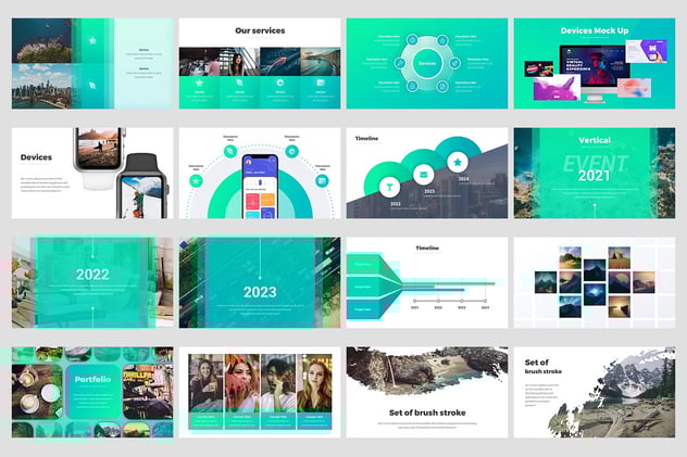 投资者创意解决方案信息图形PPT模板 - 顶尖PPT