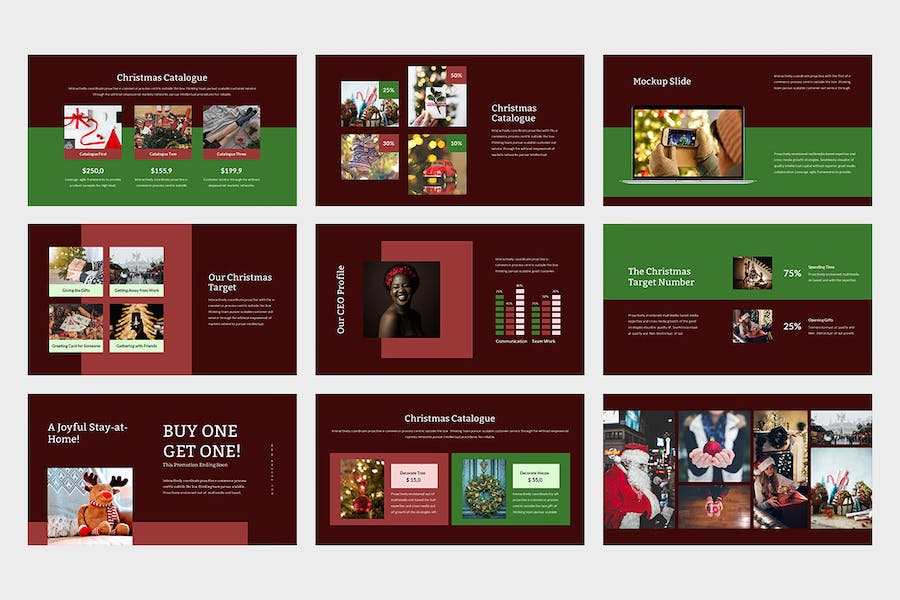 圣诞节品牌推广营销PPT模板 - 顶尖PPT