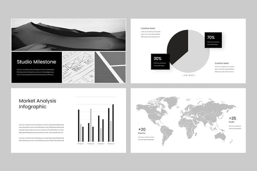 极简主义风格商务办公通用Keynote模板 - 顶尖PPT