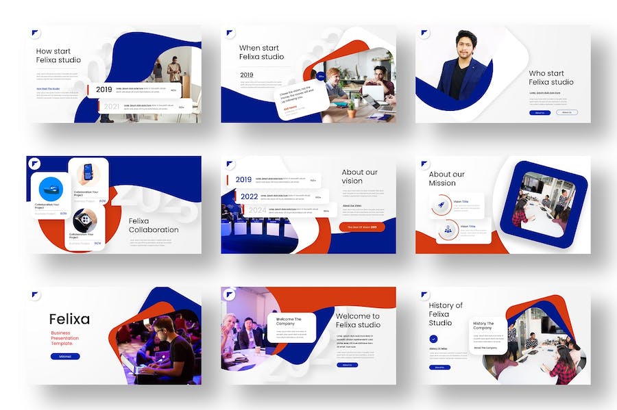 创意精美企业合作商业计划团队介绍产品营销策划通用keynote模板 - 顶尖PPT