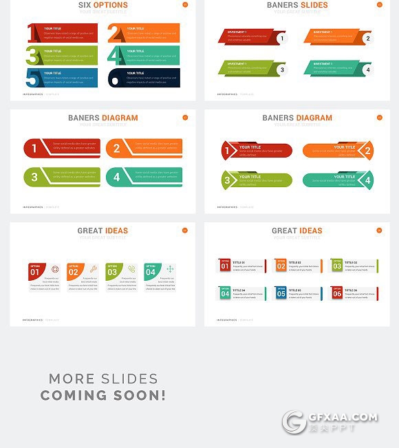 20页标题横幅信息图表keynote模板 - 顶尖PPT