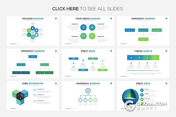 59页投资理财业务信息图表PPT模板 - 顶尖PPT