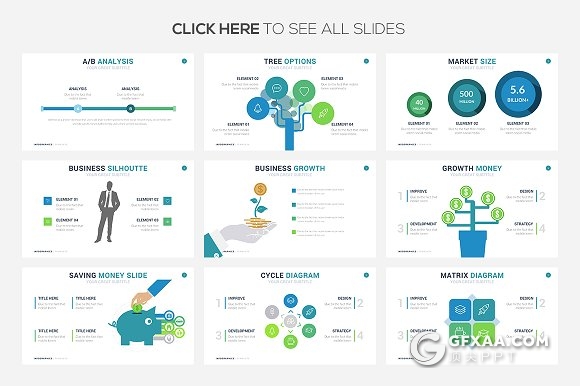 59页投资理财业务信息图表PPT模板 - 顶尖PPT