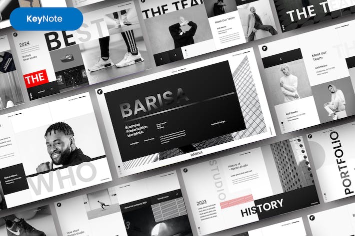 创意企业简介公司介绍宣传Keynote模板 - 顶尖PPT