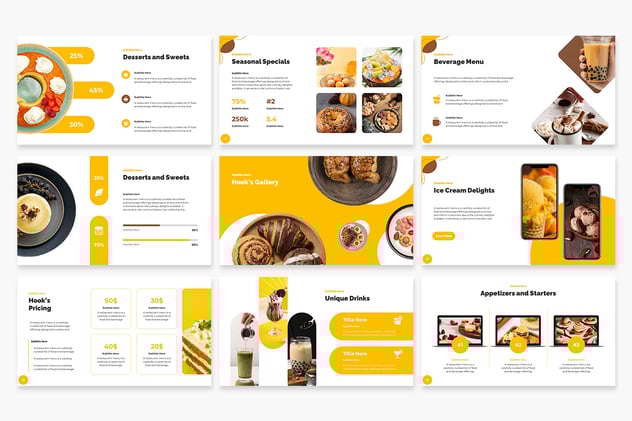 餐厅美食介绍宣传keynote模板 - 顶尖PPT