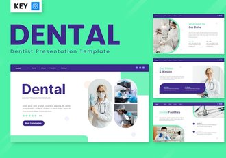 牙科口腔诊所品牌服务Keynote模板 - 顶尖PPT