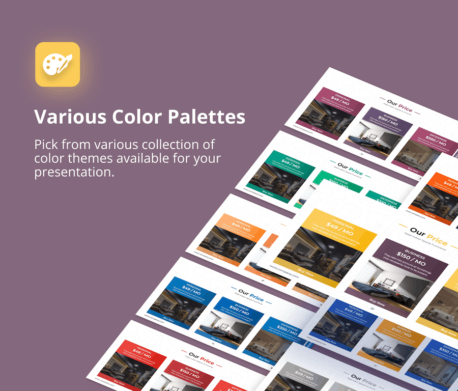 室内设计项目展示PPT模板 - 顶尖PPT