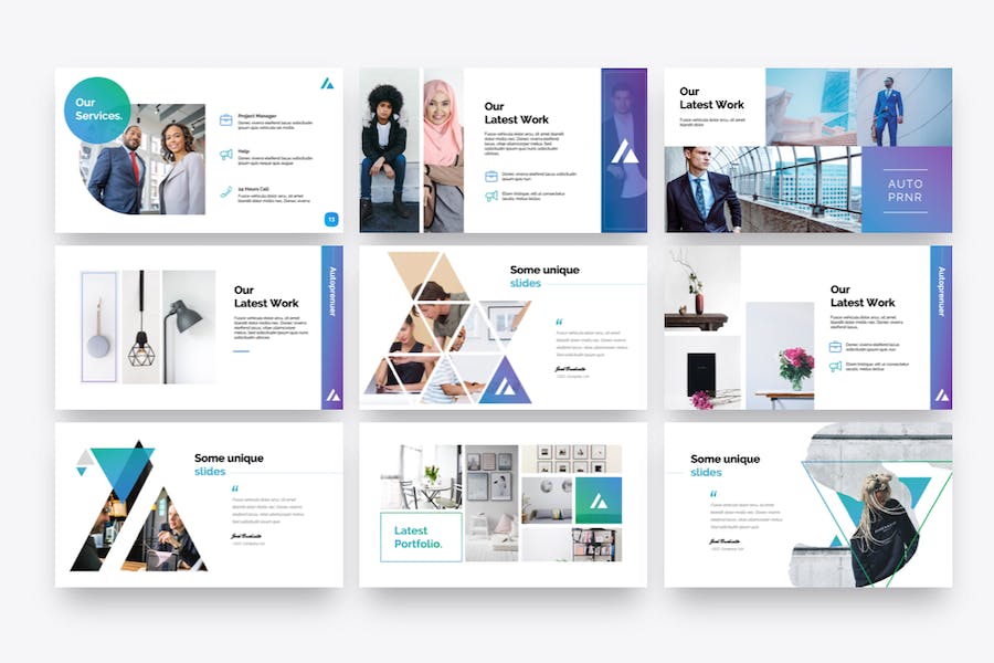 欧美商务商业风格PPT模板 - 顶尖PPT