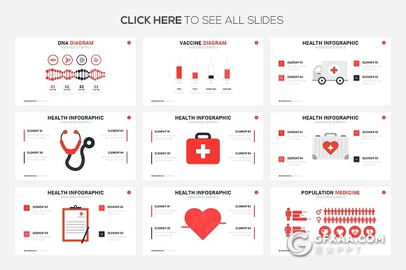 16页医疗信息图形图表keynote模板 - 顶尖PPT