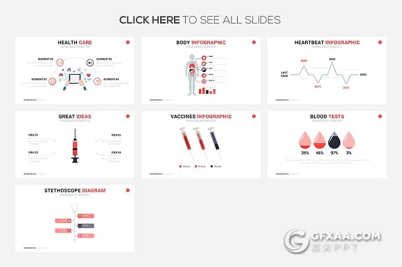 16页医疗信息图形图表keynote模板 - 顶尖PPT