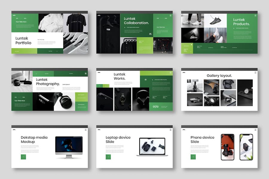 绿色环保理念商务企业宣传PPT模板 - 顶尖PPT