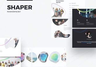 欧美高端图形版式设计精美PPT模板 - 顶尖PPT