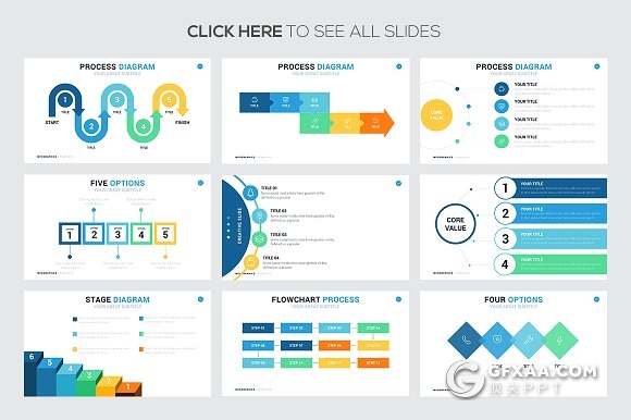 71页过程步骤演示信息图表keynote模板 - 顶尖PPT
