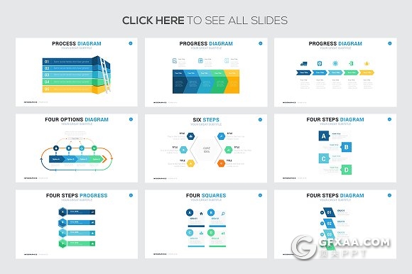 71页过程步骤演示信息图表keynote模板 - 顶尖PPT