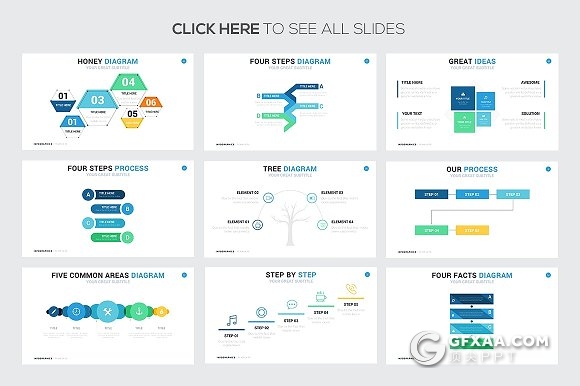 71页过程步骤演示信息图表keynote模板 - 顶尖PPT