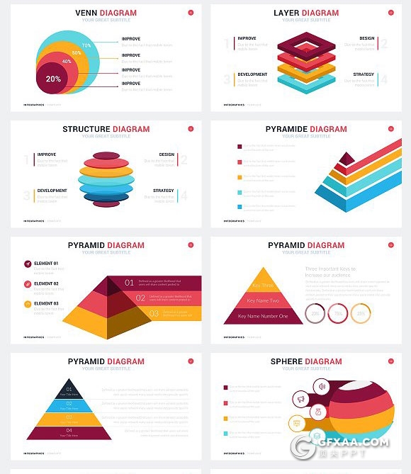25页二维风格结构信息图表keynote模板 - 顶尖PPT