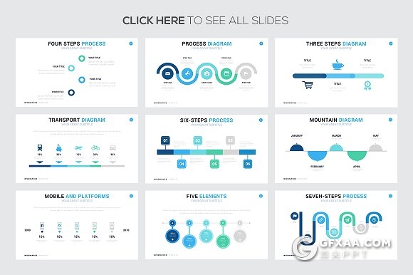 25页时间轴信息图表keynote模板 - 顶尖PPT
