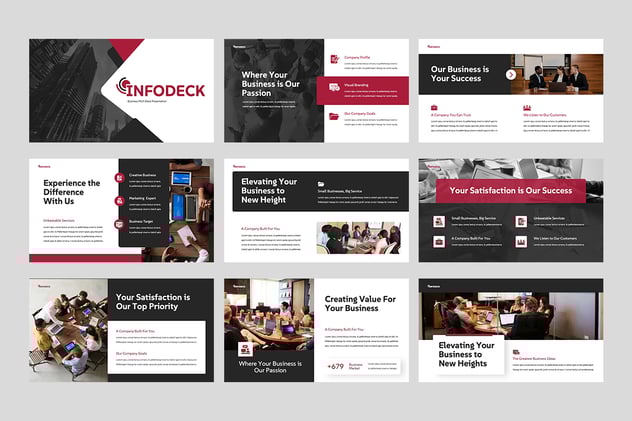 商业演讲平台主题展示Keynote模板 - 顶尖PPT