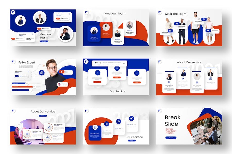 创意精美企业合作商业计划团队介绍产品营销策划通用keynote模板 - 顶尖PPT