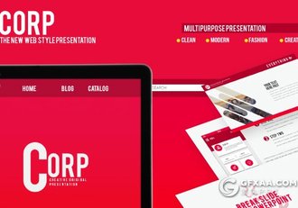 55页大红色集团会议多功能PPT模板 - 顶尖PPT