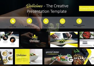 46页餐饮美食介绍展示PPT模板 - 顶尖PPT