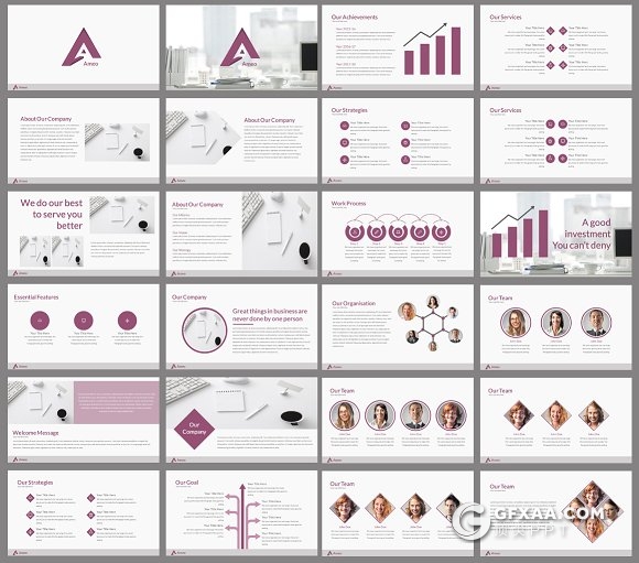 75页企业报告业务展示多用途PPT模板 - 顶尖PPT