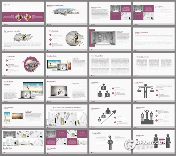 75页企业报告业务展示多用途PPT模板 - 顶尖PPT