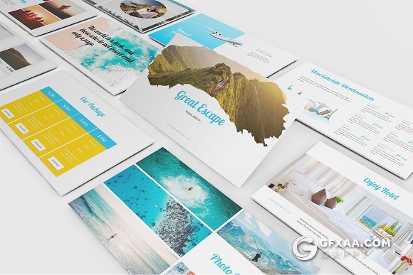 96页旅游社旅游公司介绍风景展示PPT模板 - 顶尖PPT