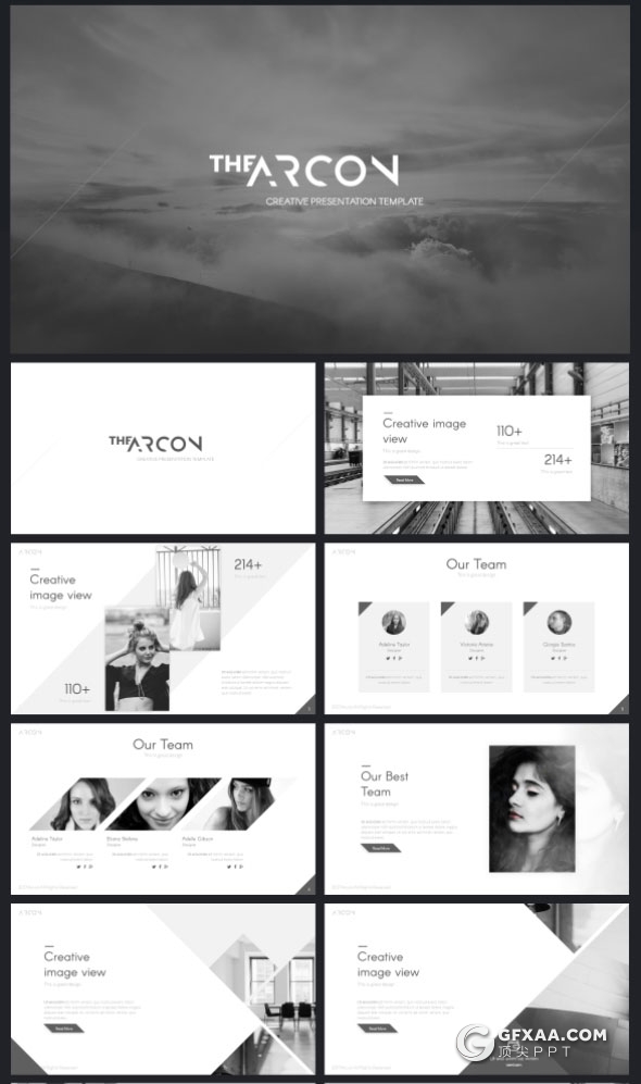 67页11种配色精致设计风格多用途PPT模板 - 顶尖PPT