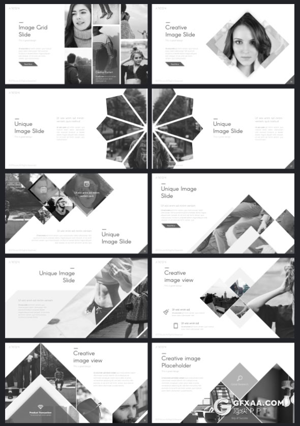 67页11种配色精致设计风格多用途PPT模板 - 顶尖PPT