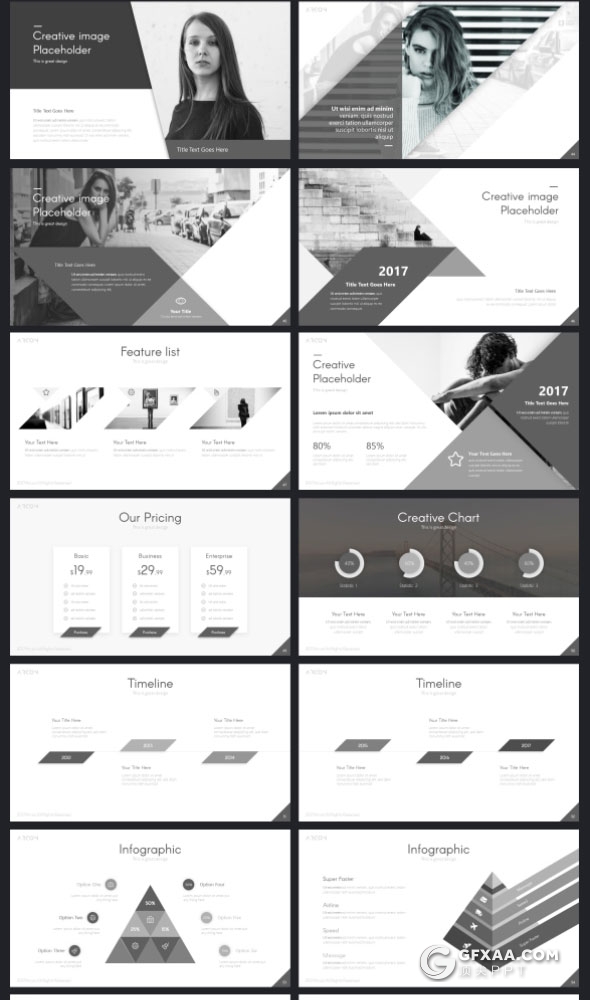 67页11种配色精致设计风格多用途PPT模板 - 顶尖PPT